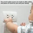 thumbnail image 4 of Uxcell 32 Pack Outlet Covers Proofing, Plug Covers Electric Plug Protectors Safety Socket Cover Plugs Protector White, 4 of 6