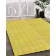 thumbnail image 3 of Ahgly Company Tapis Rond Lavable en Machine Intérieur Transitionnel Jaune Canari, 6 Pieds Rond, 3 of 7