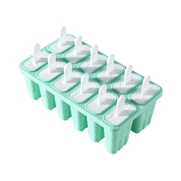 EARKITY Popsicle Molds, Silicone Ice Molds, DIY Reusable Silicone Ice Pop Molds, Ice Lolly Mould, Easy Release Ice Pop Maker, Homemade Ice Cream Popsicle Molds, 12 Pieces Popsicle Trays for Freezer