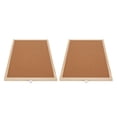 thumbnail image 1 of Cork Boards, Recyclable Lightweight 2Pcs Decorative Hanging Pin Board Versatile Non Deform with Wooden Frame for Office, 1 of 7