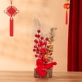 thumbnail image 1 of TopLLC Home Decor, Room Decor, Wall Decor Chinese Year Artificial Branches Tree Red Berries Picks Ornament Table Flower Basket Centerpiece For Spring Festival Wedding Home Decor New Year decorations, 1 of 6