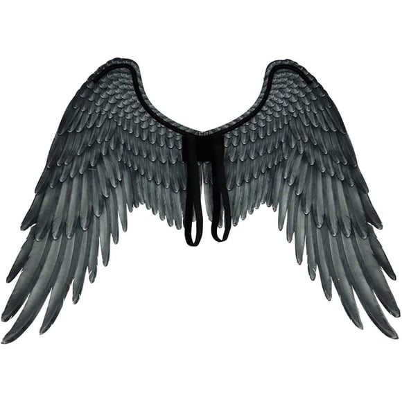 Lovely Angel Wings Fairy Wings Costume Halloween Party Carnival Cosplay Wings For Adults Men Women Kids Children, Halloween Decoration Props Black