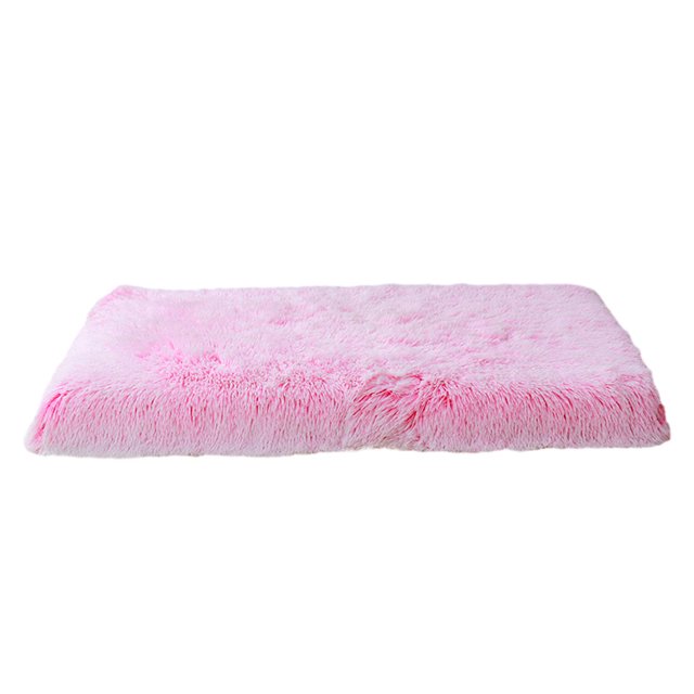 Decodeary Pet Cushion Suitable For All Breeds Value For Money Easy To Clean Dog Bed pink white XXL 120*80*10cm 1Set