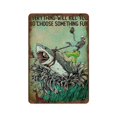 thumbnail image 1 of Funny Skeleton Riding Shark Art Everything Will Kill You So Choose Something Fun Vintage Tin Sign Funny Summer Vibes Art Wall Sign Decor Shark Art Ocean Can 8x12 Inch, 1 of 4