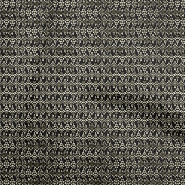 oneOone Polyester Spandex Black Fabric Abstracts Dress Material Fabric Print Fabric By The Yard 56 Inch Wide