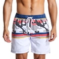 thumbnail image 2 of Cameland Men Summer Outdoors Casual Drawstring Printing Sport Shorts Pants, 2 of 7