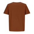 thumbnail image 2 of Birdeem Femmes Manches Courtes Décontracté Col Rond Imprimé Ample Bouton Tunique Chemise Blouse Hauts, 2 of 5