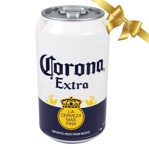 Corona 8 Can Portable Mini Fridge w/ 5.4L (5.7 qt) Beer Can Shaped