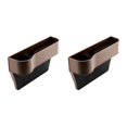 thumbnail image 3 of mmirethe Gap Filler Organizer High Performance with Cup Holder Brown Left 2Set, 3 of 6