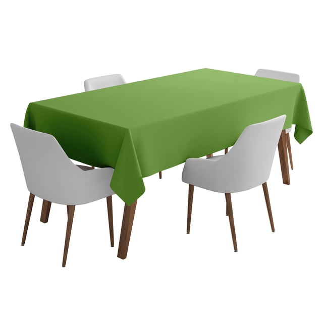 Vargottam Indoor/Outdoor Tablecloth 58 x 82" Inch Rectangular Tablecloth Waterproof Patio Table Cloths, Spring/Summer Table Covers for Backyard Circular Table/BBQs/Picnic - Pear Green