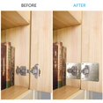 thumbnail image 3 of 10Pcs Cabinet Hinge Repair Plate Kit Kitchen Cupboard Door Hinge Mounting Plate with Holes Flat Fixing Brace Brackets, 3 of 7