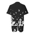 thumbnail image 5 of zanvins Hauts d'Été Tendance Femmes Mode Blouse à Col Rond Manches Courtes Hauts Shorts Ensembles de Tenue Décontractée, 5 of 5