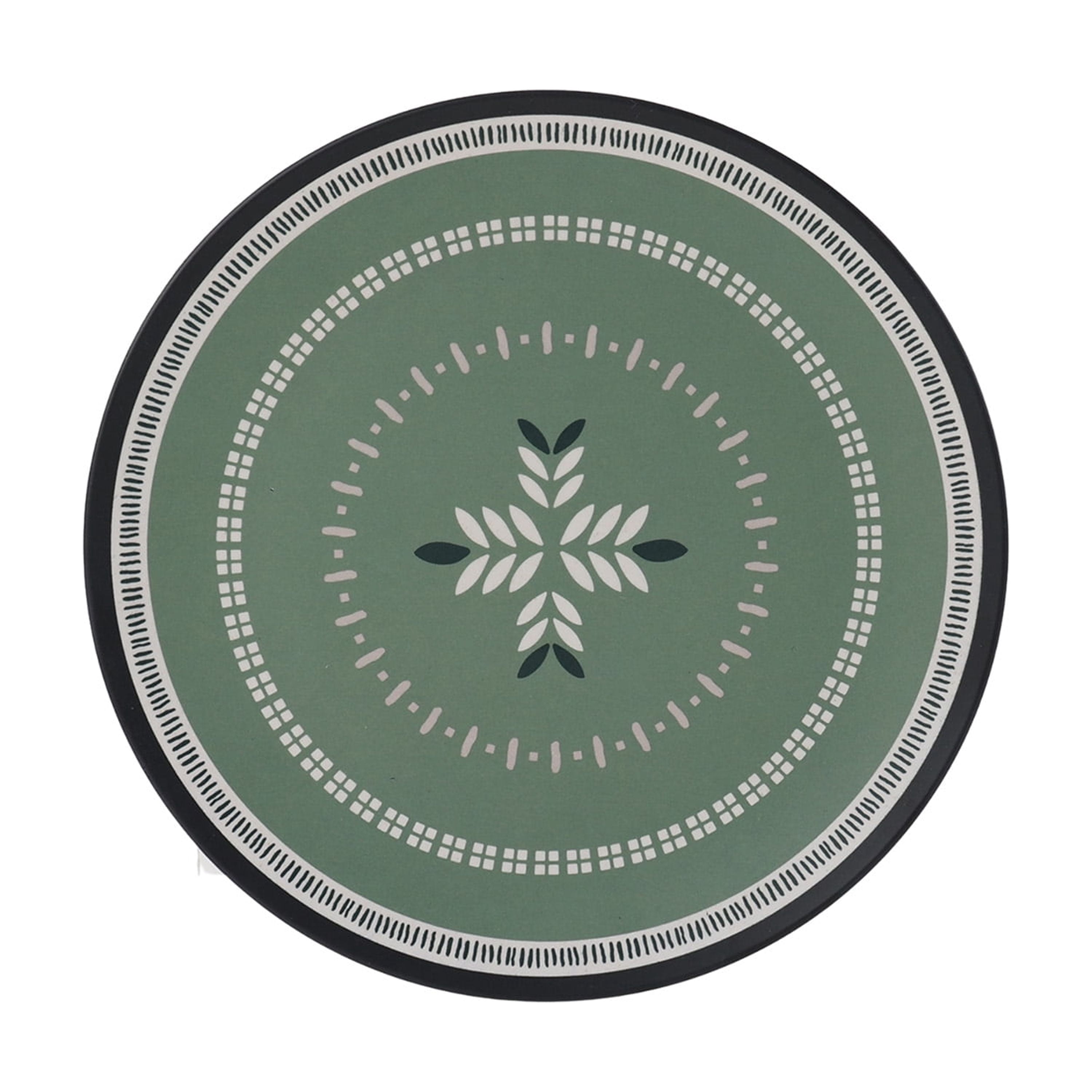 Hometrends Assiette à Apéritif en Bambou Mélamine Vert 7 Inch