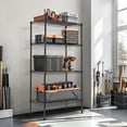 thumbnail image 2 of 4 Tier Steel Storage Storage Shelves, Shelving Unit, 440LBS Weight Capacity, 23.6"W x 13.7"D x 47"H Garage Tool Storage Rack Adjustable Wire Organizer Shelf, 2 of 8