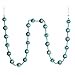 thumbnail image 3 of Vickerman M183532 6 ft. Baby Blue Stripe Ball Garland, 3 of 4