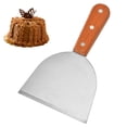 thumbnail image 4 of Oleegame 1PC Kitchen Utensils Set Stainless Steel Plate Cooking Spatula Fried Fish Shovel Frying Shovel Pancake Fried Ice Yogurt Shovel Steak Shovel Leaky Shovel Cooking Tools, 4 of 5