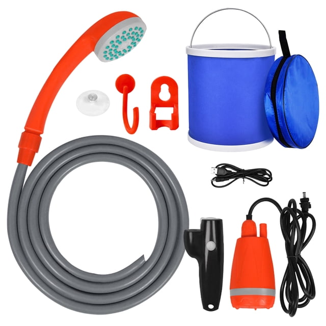 Trousse de Douche de Camping Portable pour l'Extérieur avec Débit d'Eau de 2,5 à 3,5 L/min 2 m