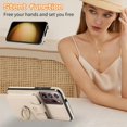 thumbnail image 3 of Phone Case for Samsung Galaxy Note 20 Ultra 5G Wallet Cell Cover with Screen Protector Crossbody Strap Ring Stand RFID Credit Card Holder Note20 Plus Notes 20Ultra Note20+ U + 20+ Twenty Not Beige, 3 of 7