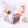 thumbnail image 3 of Plastic Storage Bin Clear Latching Buckles Portable Container Heavy Duty Box for Home Organization, 3 of 7