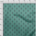 thumbnail image 2 of oneOone Silk Tabby Fabric Leaves & Floral Block Printed Craft Fabric BTY 42 Inch Wide, 2 of 5