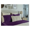 thumbnail image 2 of Comfy Bamboo World 9900 Series Embroidered Bedsheets Sheet Set, King Size, Purple, 2 of 4