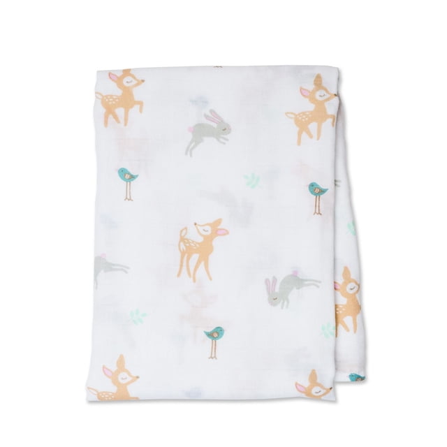 Lulujo - Baby Muslin Cotton Swaddle Blanket, Nursing/Stroller Cover