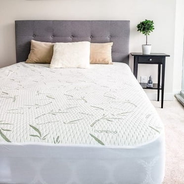 Comfy Bamboo World Protège-Matelas Imperméable et Hypoallergénique Bamboo Format Simple