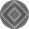 thumbnail image 1 of Ahgly Company Machine Washable Indoor Square Transitional Black Area Rugs, 3' Square, 1 of 7
