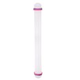 thumbnail image 1 of Unique Bargains Fondant Rolling Pin with Rings PP 50cm x 3.5cm Non Stick for Baking , White, 1 of 5