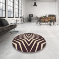thumbnail image 4 of Ahgly Company Tapis d'Aire Intérieur Lavable à la Machine, Carré, Transitionnel, Beige Clair Français Brun, 3 Pieds Carré, 4 of 7