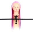 thumbnail image 3 of Greensen 26'' Colorful Salon Hairdressing Hair Training Practice Mannequin Model Head With One Free Comb, Mannequin Practice Head, Training Head, 3 of 4