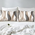 thumbnail image 4 of Erosebridal Minimalst Sheet Set Full for Adult, Abstract Ombre Bedding Sets Full Size, Stripes Decor 4 Pieces, 4 of 7