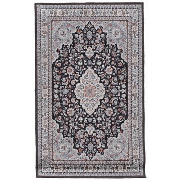 Emerald Grenier Navy & Blue 5' x 7' Area Rug