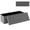Dark Grey, variant on Costway Fabric Folding Storage Ottoman Storage Chest W/Divider Bed End Bench Navy