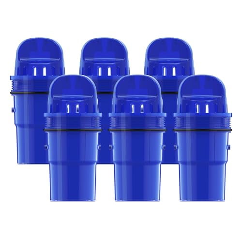6 Packs Pitcher Water Filter Replacement for All PUR®, PUR® Plus Pitcher and Dispenser Filtration Systems, CRF950Z, PPF951K, PPF900Z, NSF Certified, 6 6