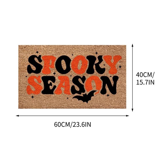 Halloween Door Mat Printed Carpet Non-Slip Entry Door Mat, Absorbent Bathroom Kitchen Entryway Mat with Halloween Theme,Machine Washable for Indoor and Outdoor Door Mats Outdoor