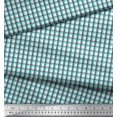 thumbnail image 3 of Soimoi Modal Satin Fabric Window Pane Check Decor Fabric Printed Yard 42 Inch Wide, 3 of 3