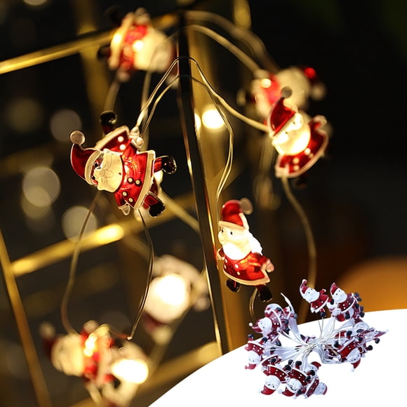 ABPWLY Christmas Strings Lights, Copper Wires Lamp Pendant Christmas Ornament Indoor Outdoor LED Strings Lights Battery Operated Christmas Hanging Lights for Party Xmas Tree Christmas Decor