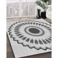 thumbnail image 3 of Ahgly Company Tapis d'Intérieur Lavable en Machine Carré Gris Transitionnel, 3 Pieds Carré, 3 of 7