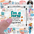 thumbnail image 2 of YEZDIX Nurse Stickers Multicolor Waterproof Vinyl for Laptops Notebooks Suitcases, 2 of 5