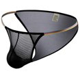 thumbnail image 1 of Fridja Men Casual Fashion Solid Charming Cutout Open File Ice Silk Briefs Classic Multipack Panties, 1 of 5