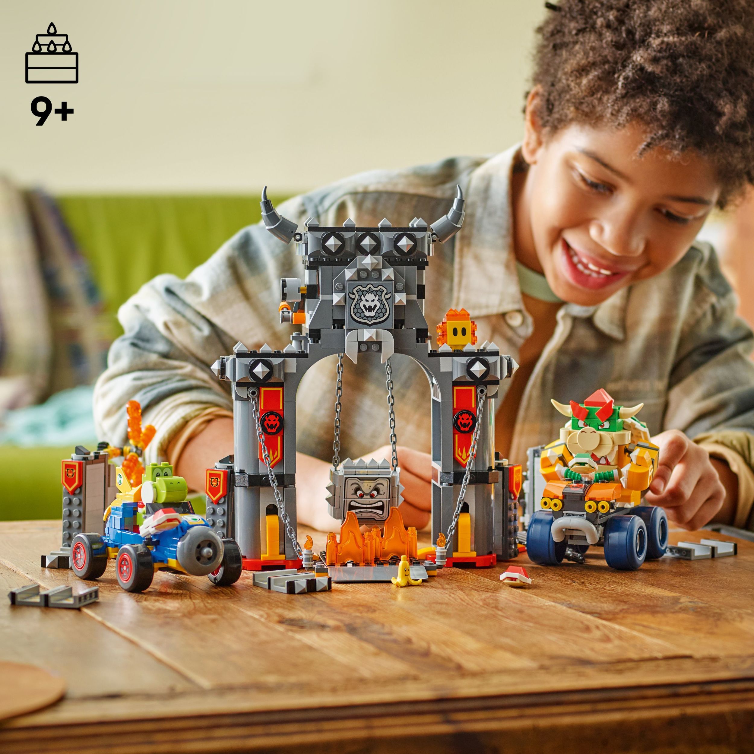 LEGO Super Mario: Mario Kart – Bowser’s Castle Building Toy for Kids - Pretend Play Set for Boys & Girls, Ages 9+ - Nintendo Gift Idea for Young Gamers - W/Yoshi & Bowser Toy Figures - 72039
