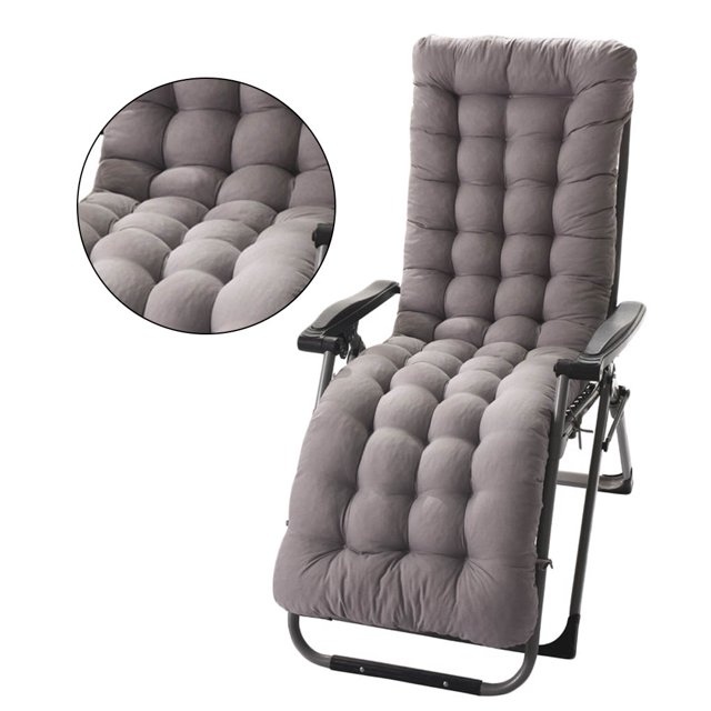 Baohd Coussin de Fauteuil Inclinable Intérieur Extérieur Patio Coussin de Chaise Dossier Haut Épais Rembourré Coussins de Chaise Longue Tapis