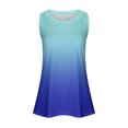 thumbnail image 4 of LSLJS Débardeur Femme Été Couleur Dégradée Col Rond Sans Manches Tunique Décontractée Hauts Blouse, Débardeurs Femme, 4 of 5