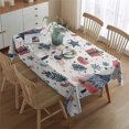 thumbnail image 5 of Rectangle Table Cover Xmas Snowflake Winter Holiday New Year Tablecloth,Pattern Foldable Table Covers for Picnic Party Halloween Fall Thanksgiving Christmas, 5 of 5