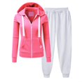 thumbnail image 1 of jovatis Ensembles pour Femmes 2024 Ensemble de Pantalons à Manches Longues et Col en V Coloré à la Mode, 1 of 6