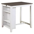 thumbnail image 4 of Topline Home Furnishings Multi-Functional White 3pc Dining Set, 4 of 5