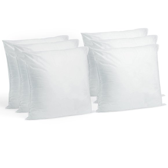 Hometex Canada Housse de Coussin 10 Pouces x 10 Pouces Polyester Rempli Standard (Lot de 6)