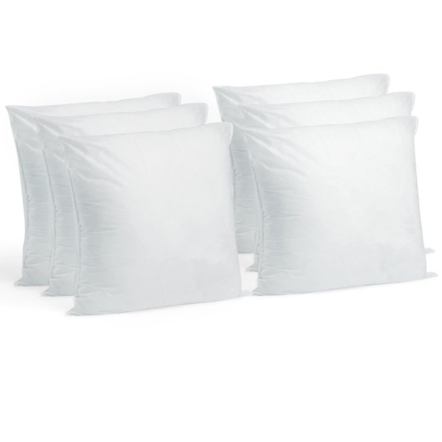 Hometex Canada Housse d'Oreiller 16 Pouces x 16 Pouces Polyester Rempli Standard (Lot de 6)