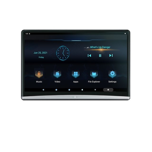 13.3 Inch Headrest TV 4K Car Monitor Multifunction Tablet Touch Screen WiFi/Bluetooth/USB/SD/HDMI In Out FM ,Clear Display